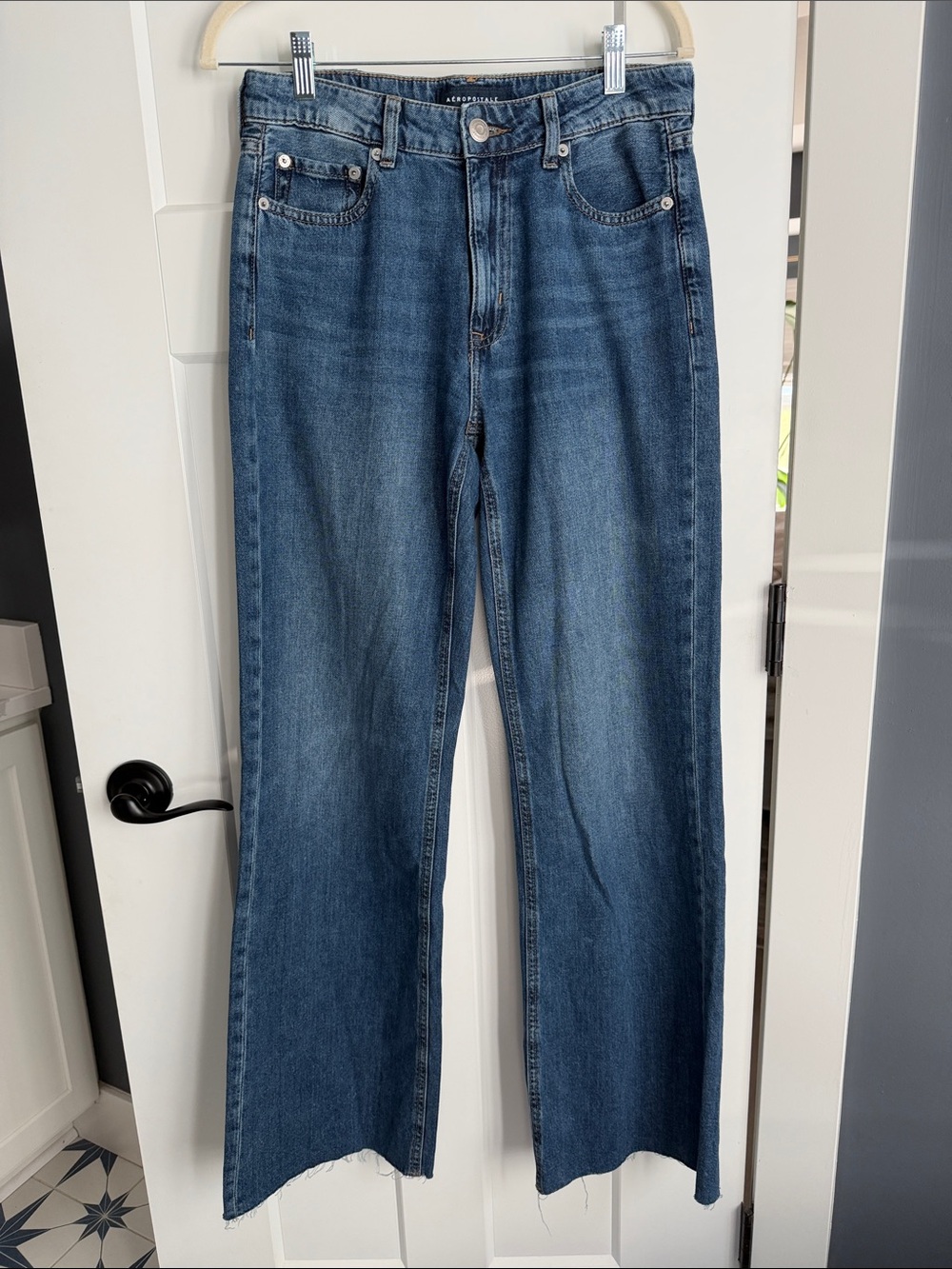 Aeropostale high rise wide leg jeans